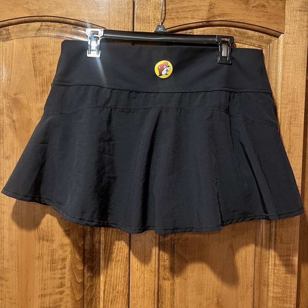 Buc-ees Womens Black XL Pull‎ on Skort Tennis Athletic Skirt Shorts
